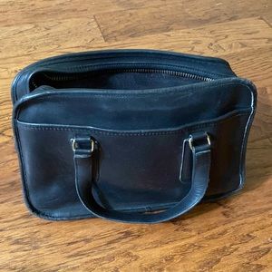 Black Coach shoulder bag.